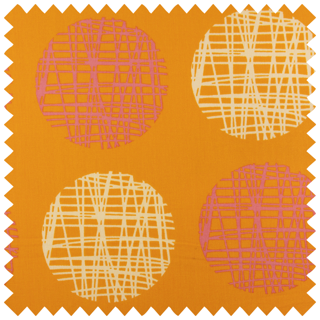 180 Hilos Naranja con Círculos de Colores - Jocathex